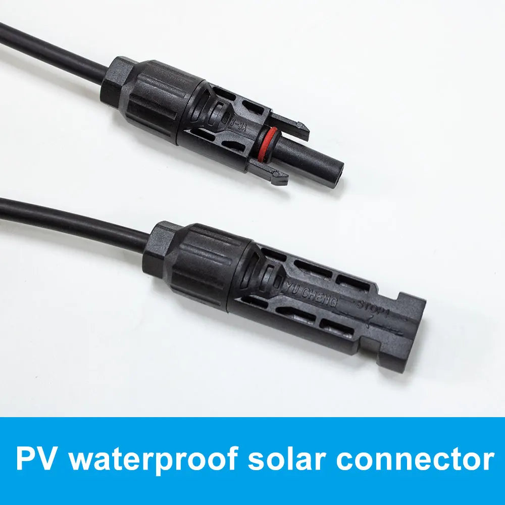 Solar Panel PV cable Rated Black and Red 2.5mm2 4mm2 Solar Cable  Solar waterproof Connector - 54Grid - Renewable Energy Store