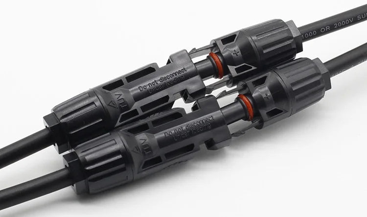 Solar Panel PV cable Rated Black and Red 2.5mm2 4mm2 Solar Cable  Solar waterproof Connector - 54Grid - Renewable Energy Store