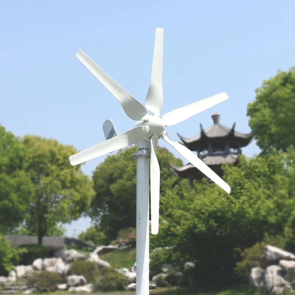 5000W Home Wind Turbine Generator with MPPT Charge Controller - 12V, 24V, 48V Compatible, Low Noise, Clean Energy Solution by 54Grid - Renewable Energy Store