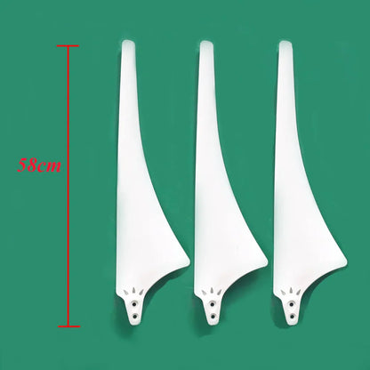 FLTXNY 580mm 630mm Wind Turbine Blades For Horizontal Wind Generator Nylon Blades 300w 400w 500w 600w Blades For Wind Turbine by 54Grid - Renewable Energy Store
