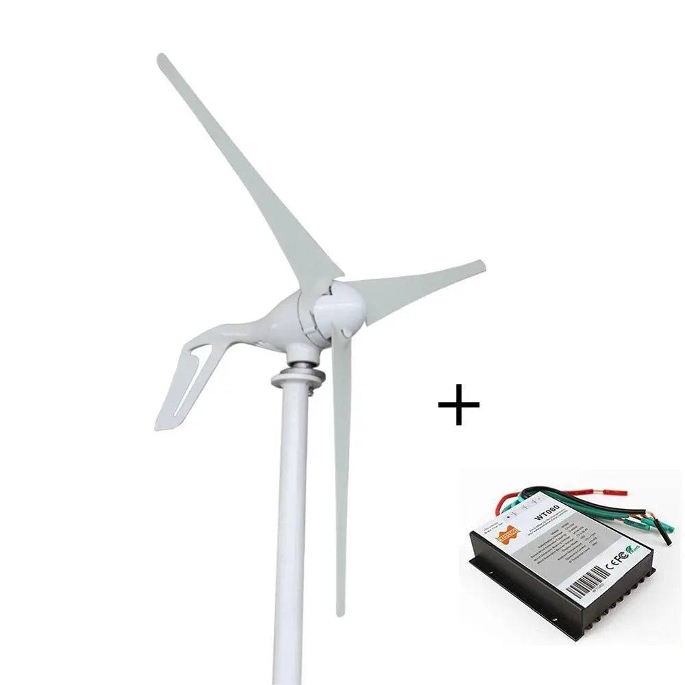 Wind Turbine Generator 400/600W small windmill 12/24V dc  charge controller - 54Grid - Renewable Energy Store