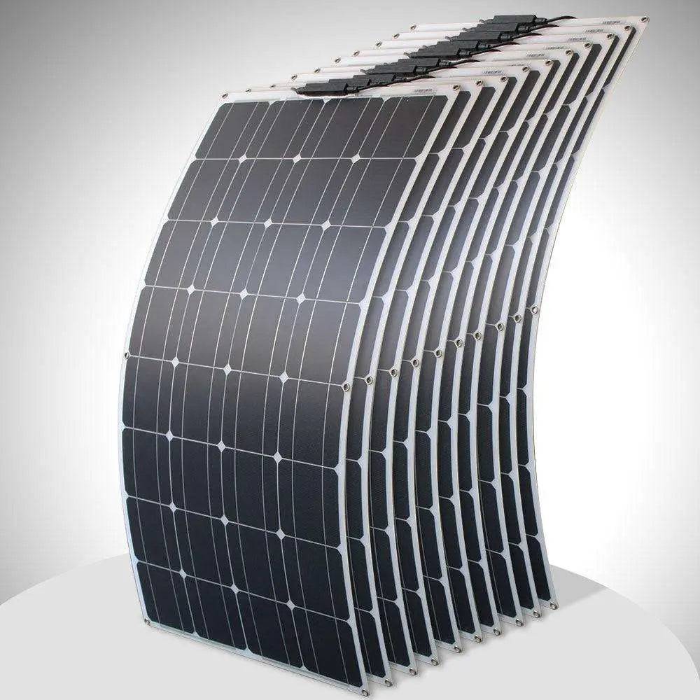 Solar Panel flexible 12/24 V 100 W monocrystalline  battery charger - 54Grid - Renewable Energy Store