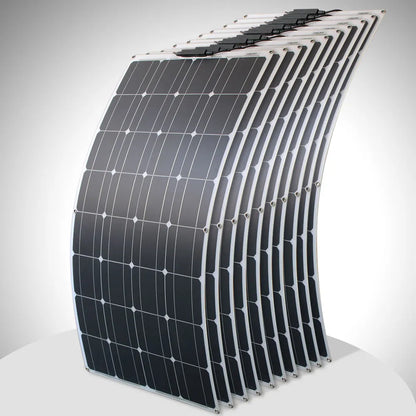 1000w flexible solar panel 12v 24v panel solar 100w monocrystalline  battery charger for rv electric car camping yacht - 54Grid - Renewable Energy Store