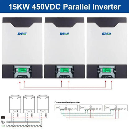 Solar Inverter 5000VA/5000W 15KW  Battery Charger 3Phase 80A MPPT Parallel Inverter 48V 230VAC 380V Pure Sine Wave Hybrid Inverter With - 54Grid - Renewable Energy Store