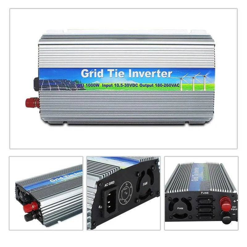 Grid Tie Solar Inverter 1000W  Pure Sine Wave 10.5-28V or 20V-45V - 54Grid - Renewable Energy Store