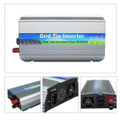 Grid Tie Solar Inverter 1000W  Pure Sine Wave 10.5-28V or 20V-45V - 54Grid - Renewable Energy Store