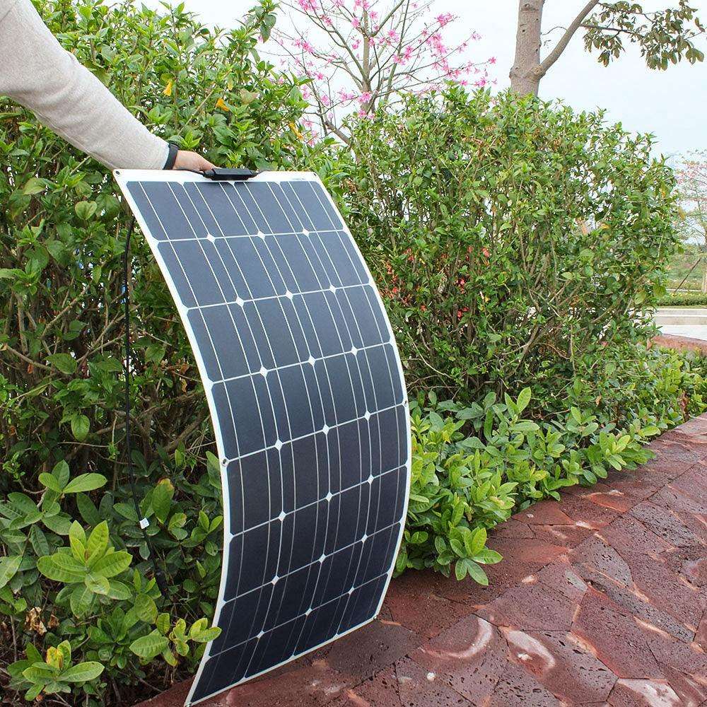 Solar Panel  Flexible 300w Fotovoltaic Panel Solar 100w 12V Kit 200w Complete Charge Battery/Motorhome/Camper Van - 54Grid - Renewable Energy Store