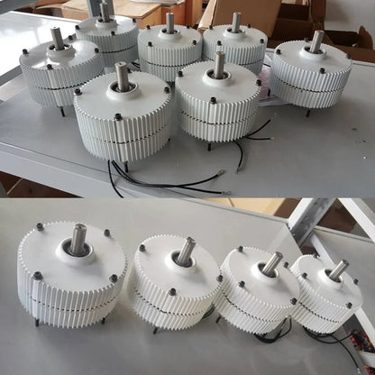 800W 1000W 12V 24V 48V 3 Phase Gearless Permanent Magnet Generator With Free Controller Use For Wind Turbine Water Turbine by 54Grid - Renewable Energy Store