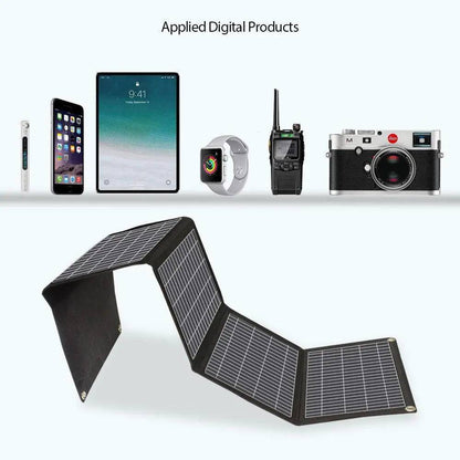 Solar Panel 28W Solar Charger 5V 18V Foldable USB DC  Portable Rechargeable Battery Chargers Phone/Hiking/Camping/Outdoors - 54Grid - Renewable Energy Store