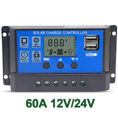 Solar Panel kit Accessories 10a 20a 30a 40a 50a 60a PWM Controller 12v 100w Flexible Module Cable Battery - 54Grid - Renewable Energy Store