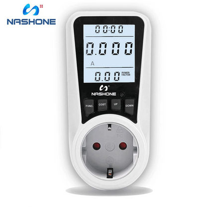 Digital Wattmeter 220V 110V AC Power Meter Electricy consumption Energy Meter EU Plug Power Kilowatt Wattage Electricity Meter - 54Grid - Renewable Energy Store