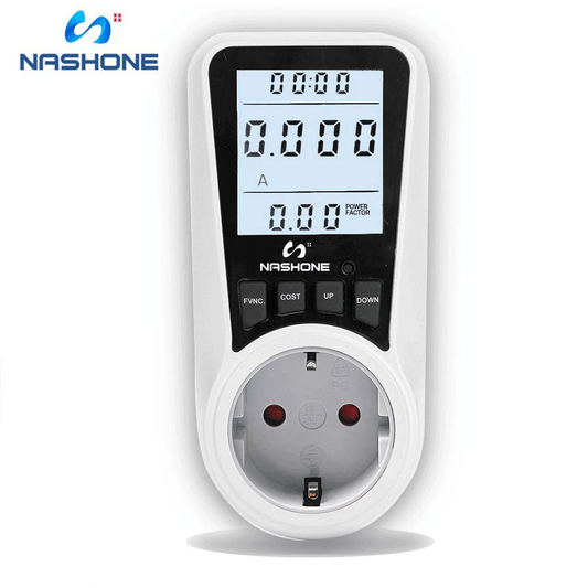 Digital Wattmeter 220V 110V AC Power Meter Electricy consumption Energy Meter EU Plug Power Kilowatt Wattage Electricity Meter - 54Grid - Renewable Energy Store