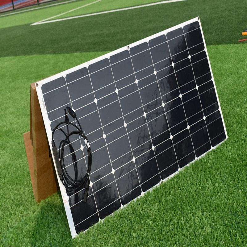 Solar Panel 200w 100w ETFE PET 100W Flexible Solar Panel For 12V Battery Charger Monocrystalline Cell - 54Grid - Renewable Energy Store