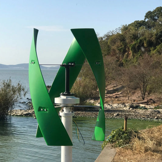 Real Watt 1KW 3 Blades Free Energy Vertical Axis Wind Turbine Generator 24V 48V Homeuse Windmill Low RPM by 54Grid - Renewable Energy Store