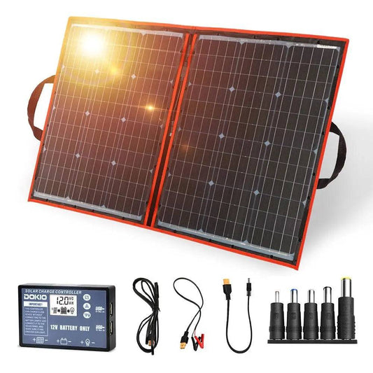 Solar Panels 100 W (55Wx2Pcs) Flexible 12V 18V Controller 100 W - 54Grid - Renewable Energy Store