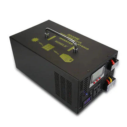 2000W Pure Sine Wave Hybrid Power Inverter 24V DC to 220V AC/DC Converter LCD Display 24V/48V to 120V/230V/240V 30A Controller - 54Grid - Renewable Energy Store