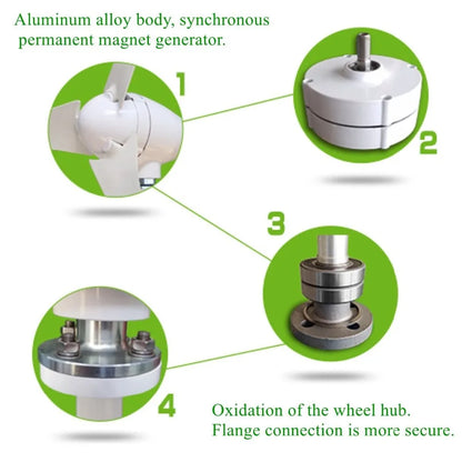 Wind Turbine Wind mill 300w 400w small wind generator12V 14V waterproof controller - 54Grid - Renewable Energy Store