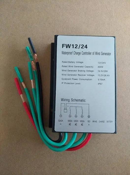 Wind Turbine Generator 300/400W small wind 12/14V waterproof controller - 54Grid - Renewable Energy Store