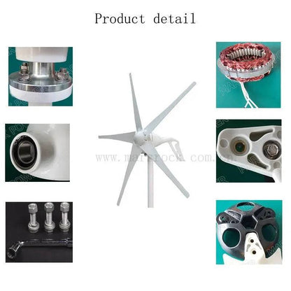 Wind Turbine Generator 400/600W small windmill 12/24V dc  charge controller - 54Grid - Renewable Energy Store