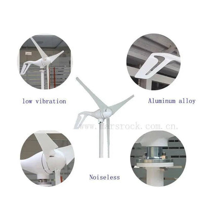 Wind Turbine Generator 400/600W small windmill 12/24V dc  charge controller - 54Grid - Renewable Energy Store