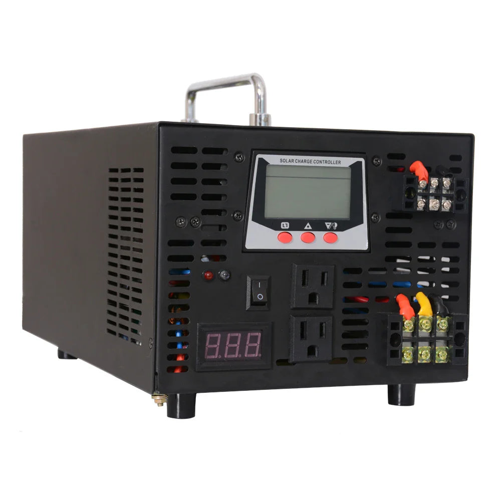 Pure Sine Wave Solar Power Inverter 3000W 12V/24V/48V DC to 110V/120V/220V/230V/240V DC/AC Hybrid Inverter 30A Solar Controller - 54Grid - Renewable Energy Store