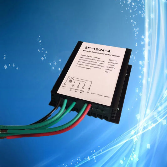 300W-600W Wind Turbine Charge Controller, 12V/24V Automatically Distinguish Waterproof IP67 Wind Power Generator Regulator - 54Grid - Renewable Energy Store