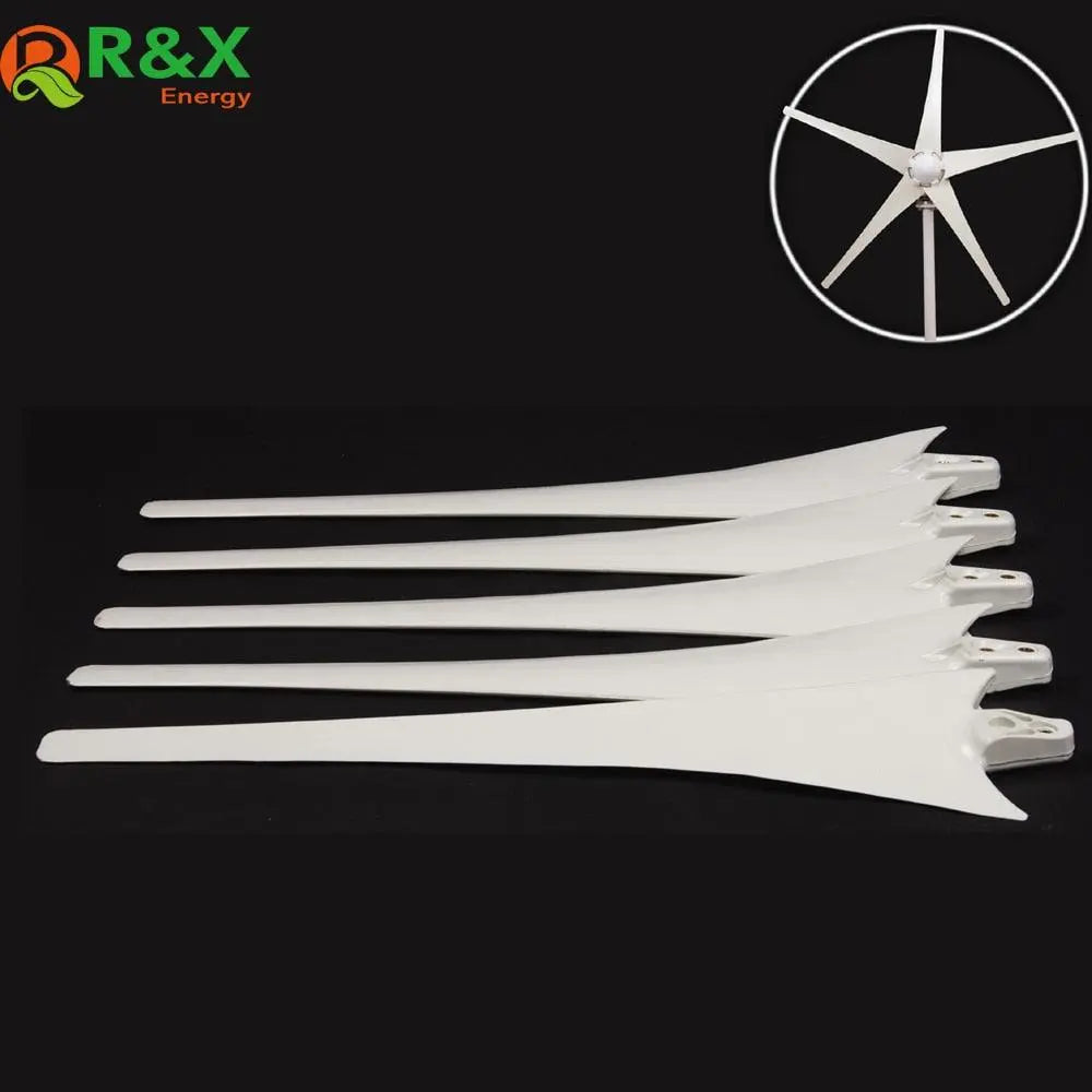 Power Energy Wind Turbine 400W  Wind Blade for Accessories 600mm/650mm White Color Nylon Fber Blade - 54Grid - Renewable Energy Store