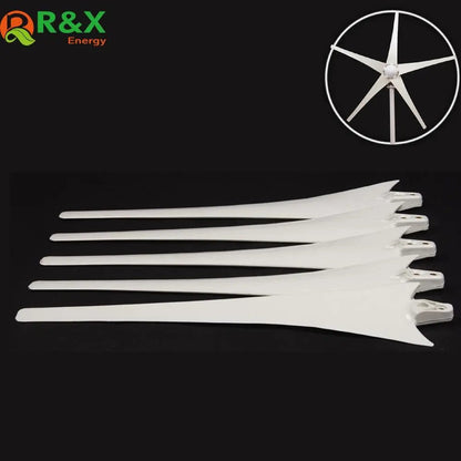 Power Energy Wind Turbine 400W  Wind Blade for Accessories 600mm/650mm White Color Nylon Fber Blade - 54Grid - Renewable Energy Store