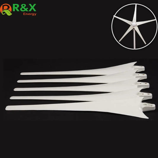 Power Energy Wind Turbine 400W  Wind Blade for Accessories 600mm/650mm White Color Nylon Fber Blade - 54Grid - Renewable Energy Store