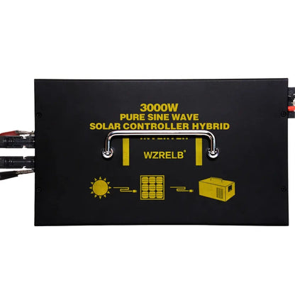 Pure Sine Wave Solar Power Inverter 3000W 12V/24V/48V DC to 110V/120V/220V/230V/240V DC/AC Hybrid Inverter 30A Solar Controller - 54Grid - Renewable Energy Store