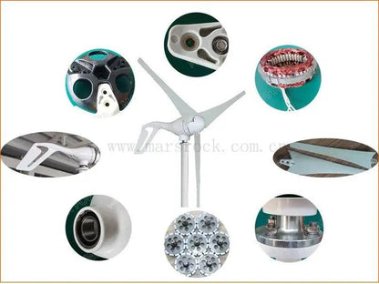 Wind Turbine Generator 400/600W small windmill 12/24V dc  charge controller - 54Grid - Renewable Energy Store