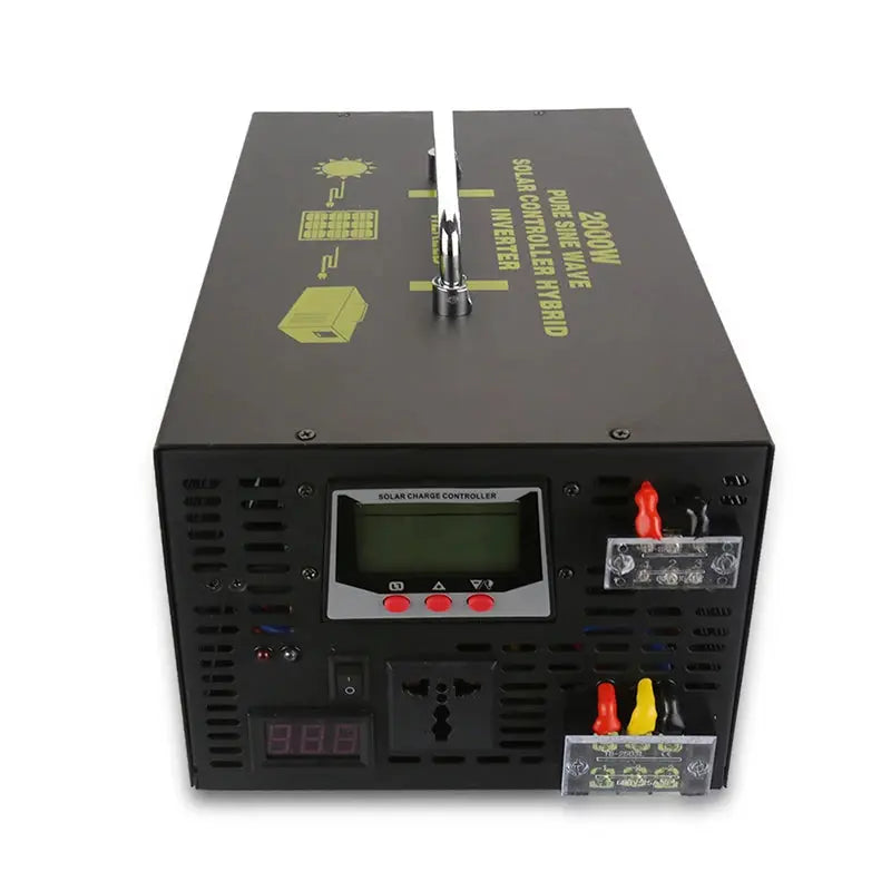 2000W Pure Sine Wave Hybrid Power Inverter 24V DC to 220V AC/DC Converter LCD Display 24V/48V to 120V/230V/240V 30A Controller - 54Grid - Renewable Energy Store