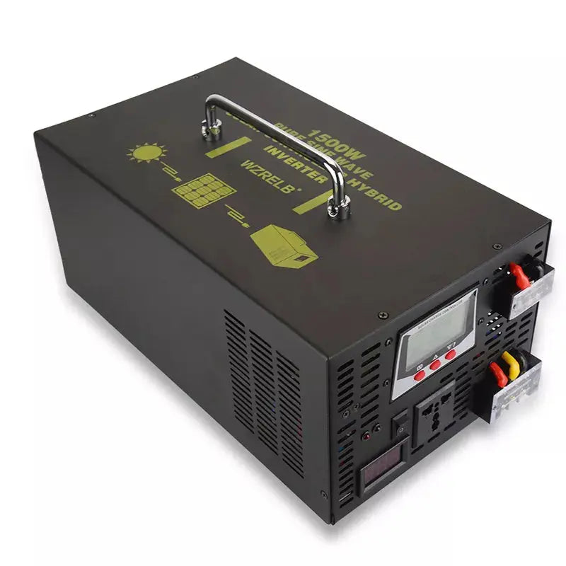 1500W Pure Sine Wave Hybrid Inverter 24V to 220V DC to DC/AC Transformer Power Inverter 12V/48V to 120V/230V/240V 30A Controller - 54Grid - Renewable Energy Store