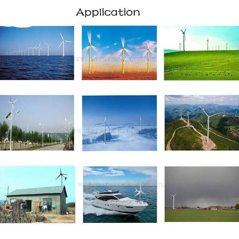 Wind Turbine Generator 400/600W small windmill 12/24V dc  charge controller - 54Grid - Renewable Energy Store