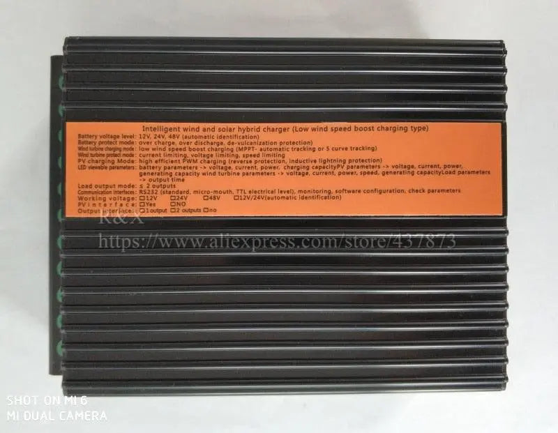 Charge Controller for Wind Turbine Max 600W  and 300W Solar Panel Waterproof Battery Controller 24V/48V R&amp;X MPPT - 54Grid - Renewable Energy Store