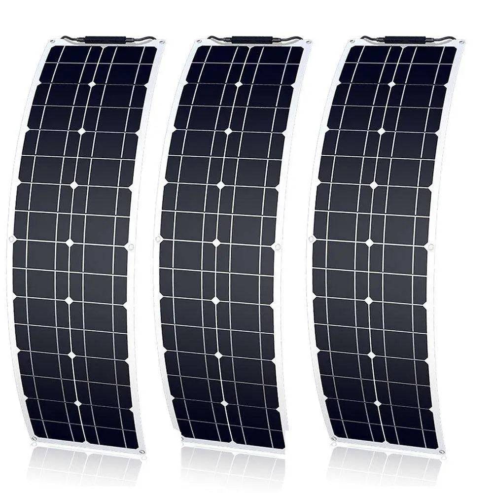 Solar Panel  50 Watt Flexible150/200 W Waterproof Narrow 12/24v Monocrystalline - 54Grid - Renewable Energy Store