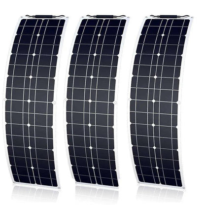 Solar Panel  50 Watt Flexible150/200 W Waterproof Narrow 12/24v Monocrystalline - 54Grid - Renewable Energy Store