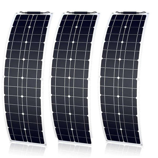Solar Panel  50 Watt Flexible150/200 W Waterproof Narrow 12/24v Monocrystalline - 54Grid - Renewable Energy Store