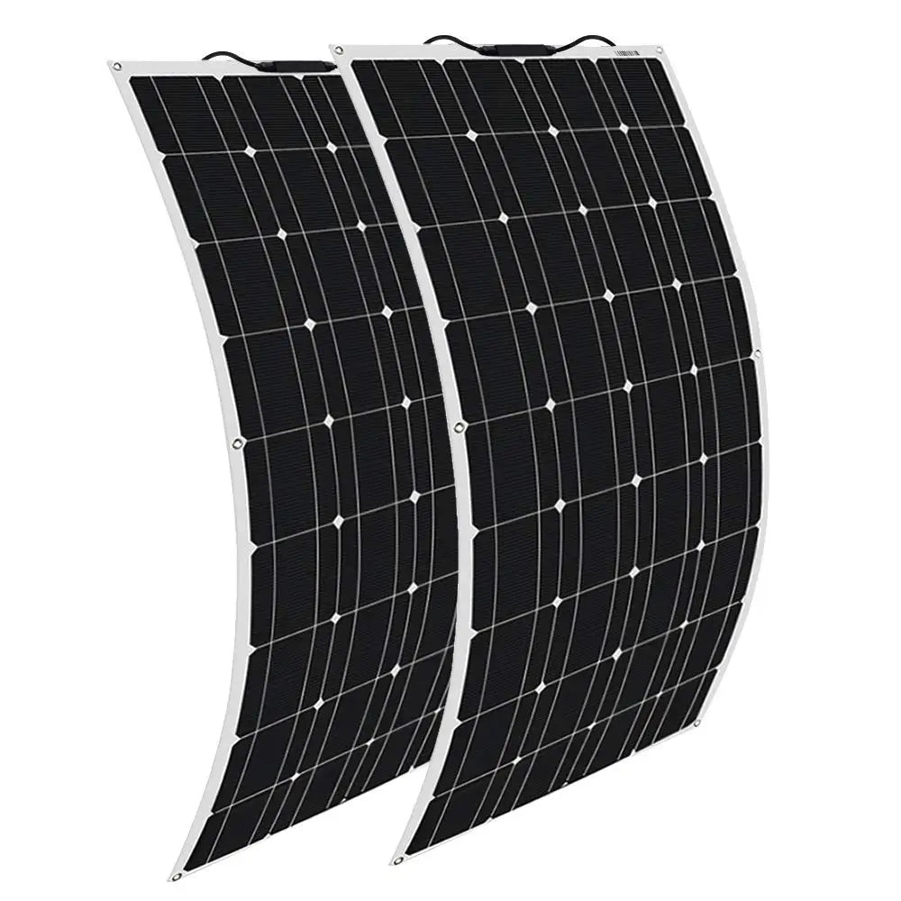Solar panel kit Flexible Module 18V 120W 240w 360w 480w 600w 720w 12V or 24v photovoltaic for Motorhome Battery  Home Charger - 54Grid - Renewable Energy Store