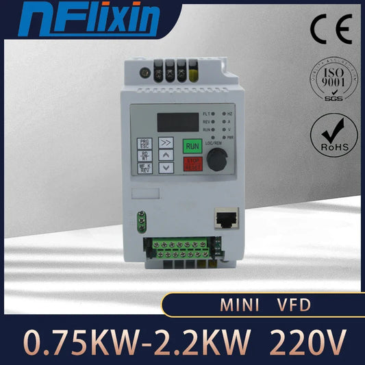 220V1.5KW 2.2KW 4KWSingle Phase input and 3 Phase Output Frequency Converter / Adjustable Speed Drive / Frequency Inverter / VFD by 54Grid - Renewable Energy Store