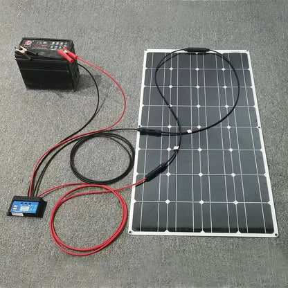 Solar Panel kit Accessories 10a 20a 30a 40a 50a 60a PWM Controller 12v 100w Flexible Module Cable Battery 54Grid - Renewable Energy Store