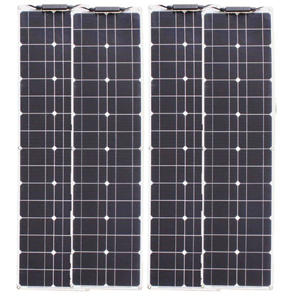 Solar Panel  50 Watt Flexible150/200 W Waterproof Narrow 12/24v Monocrystalline - 54Grid - Renewable Energy Store