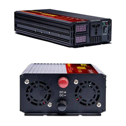 Pure Sine Wave Power Inverter 2000W 3000W 4000W Voltage Transformer 12V 24V 220V  Converter With 2 LED Display DC 12V to AC 230V - 54Grid - Renewable Energy Store