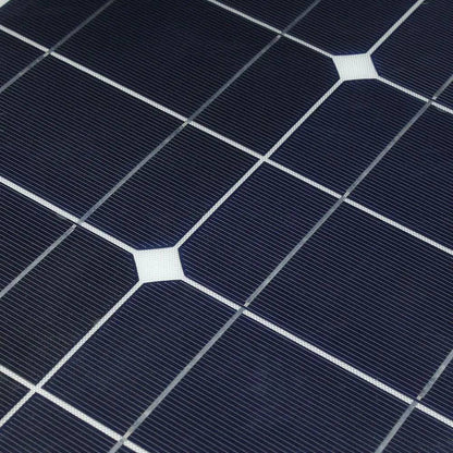 Solar Power Panel Kit 100 watt 50w 16v 12v Strip Shape Monocrystalline Cell Flexible - 54Grid - Renewable Energy Store
