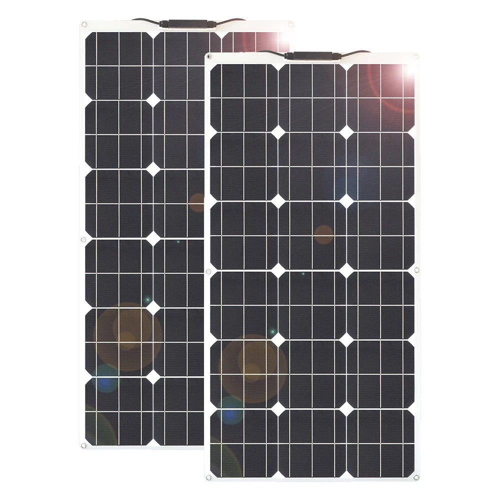 100w 200w 300w 400w Flexible Solar Panel High Efficiency 23% PWM Controller for RV/Boat/Car/Home 12V/24V Battery Charger - 54Grid - Renewable Energy Store