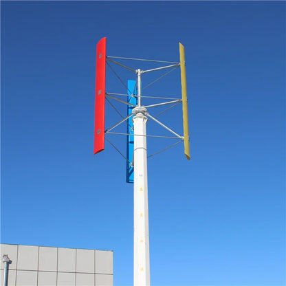 Wind Turbine Big Power Free Energy 20KW Vertical Axis 220V/380V Wind Generator 3 Phases 50HZ 3 Blades No Noise Home Farm Use - 54Grid - Renewable Energy Store