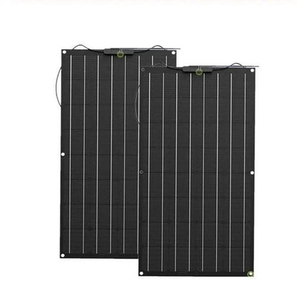 Solar Panel 200w 100w ETFE PET 100W Flexible Solar Panel For 12V Battery Charger Monocrystalline Cell - 54Grid - Renewable Energy Store