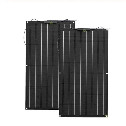 Solar Panel 200w 100w ETFE PET 100W Flexible Solar Panel For 12V Battery Charger Monocrystalline Cell - 54Grid - Renewable Energy Store