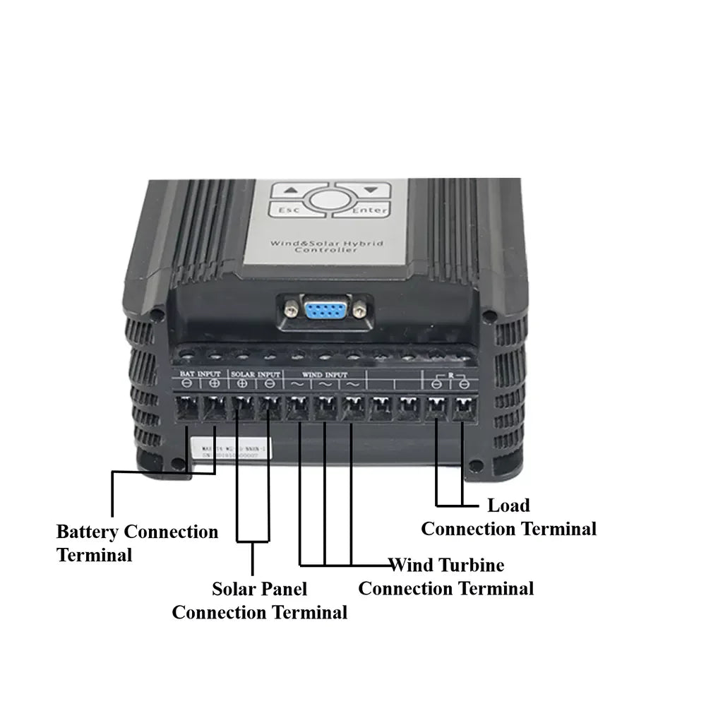 New 2000W 3000W Wind 100~600W Solar Hybrid MPPT Wind Turbine Generator Charge Controller 12V/24V/48V AUTO Match by 54Grid - Renewable Energy Store