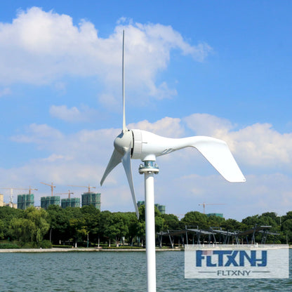 FLTXNY 200W 12V 24V Portable Wind Turbine Household 6 Blades Small Wind Generators For Home Roof Low Wind Speed by 54Grid - Renewable Energy Store